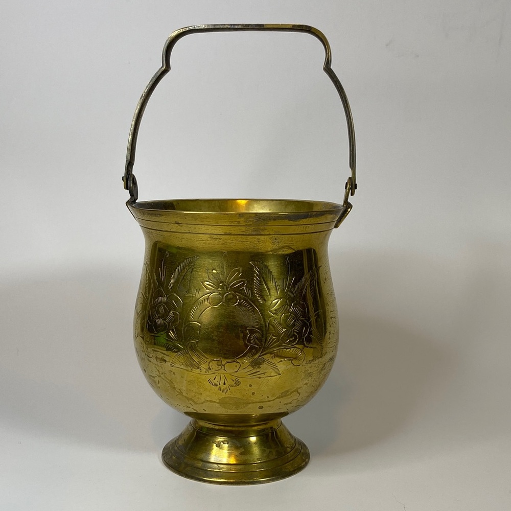 Vintage Brass Ice Bucket